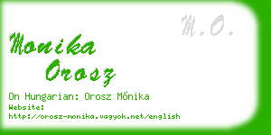 monika orosz business card